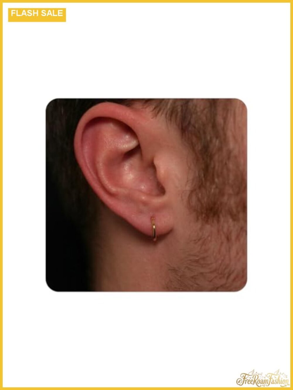 Hypoallergenic Titanium Huggie Hoop Earrings Set - Small Sleeper Hoops for